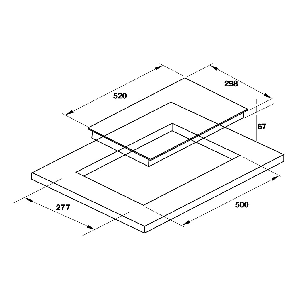 Bếp điện domino Hafele HC-R302D 536.61.6700