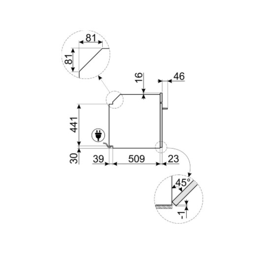 Lò nướng âm Hafele Smeg SO6102TS 536.64.9822