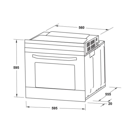 Lò nướng âm tủ Hafele 538.61.4511