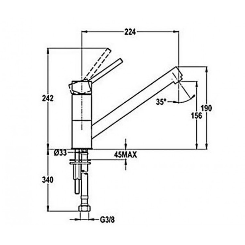 Vòi rửa TEKA AUK 913 MB0