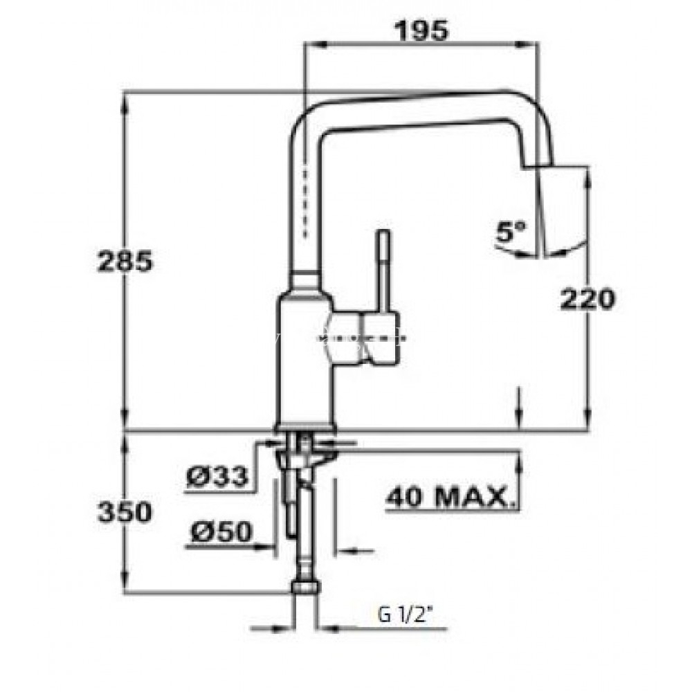 Vòi rửa TEKA FRAME 9150