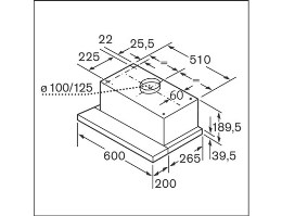 Máy hút mùi âm tủ Hafele 539.86.0520