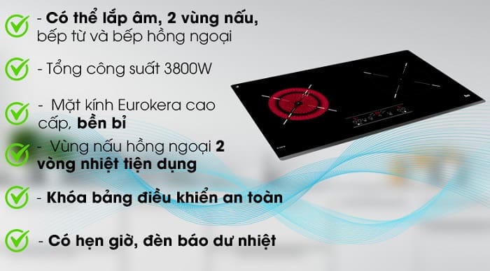 Ưu điểm nổi bật của bếp điện từ TEKA IZ 7200 HL