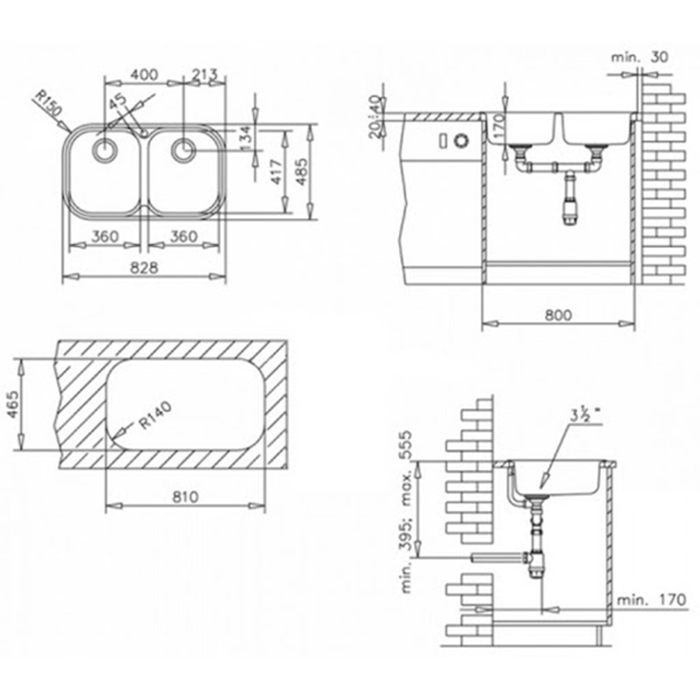 Chậu rửa bát Teka Stylo 2B0