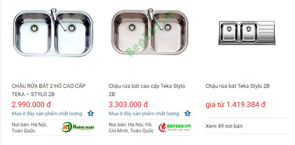 Chậu rửa TEKA STYLO 2B