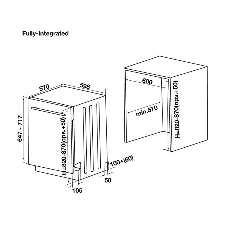 Máy rửa bát Hafele HDW-FI60D 533.23.3200