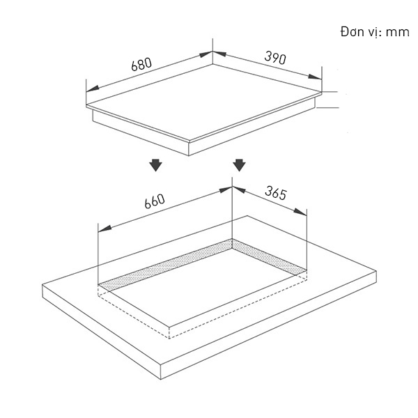 Bếp điện từ Giovani G 281 ET0