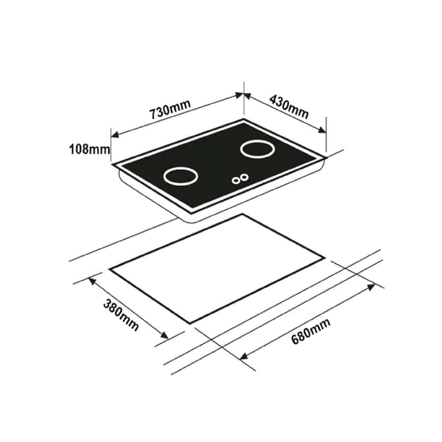 Bếp gas âm Eurosun EU-GA2810