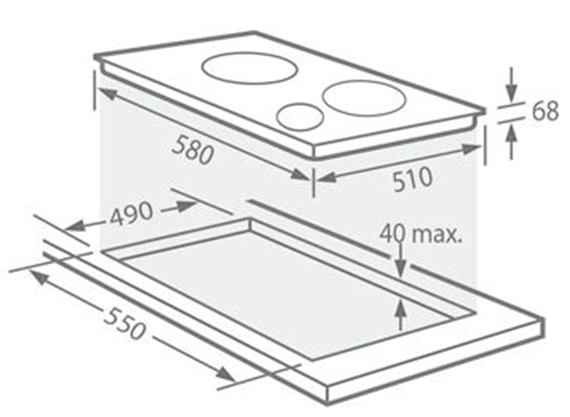 Bếp điện từ Giovani G 361 SD bridge0