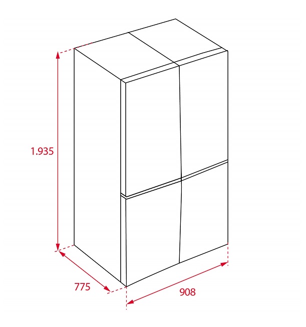 Tủ lạnh 04 cánh Teka RMF 77920 EU SS0