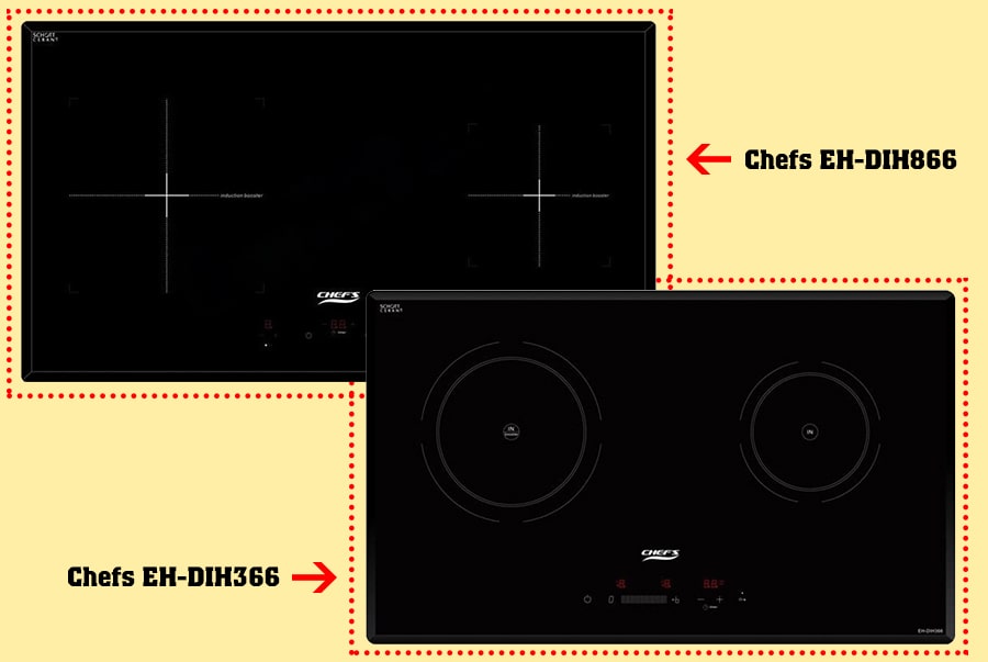 So sánh bếp từ Chefs EH-DIH366 và Chefs EH-DIH866