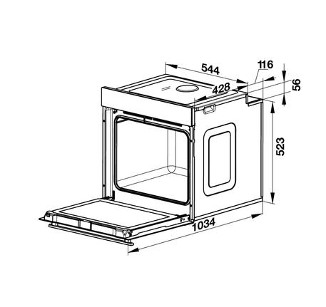 Lò nướng âm tủ Hafele HO-K60C 535.62.5910