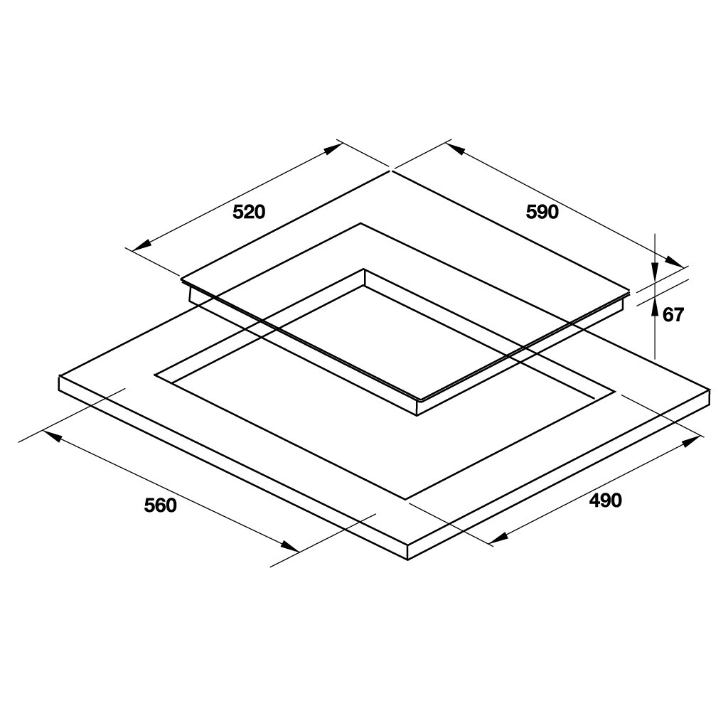 Bếp điện 3 vùng nấu Hafele HC-R603D 536.01.9010