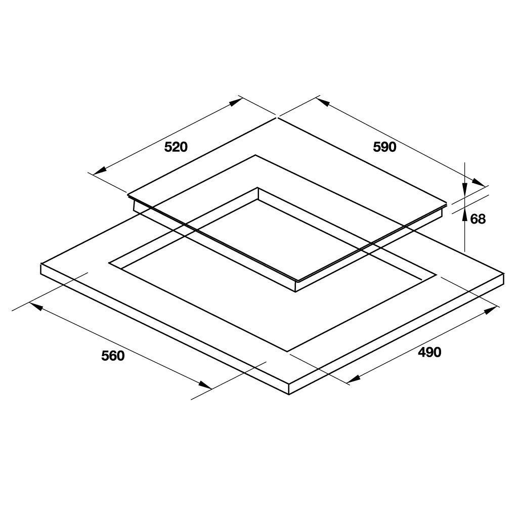 Bếp từ 3 vùng nấu Hafele HC-I603D 536.61.6310