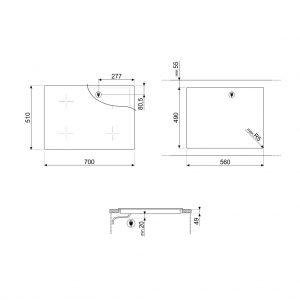 Bếp từ Hafele Smeg SI1M7733B 536.64.0810