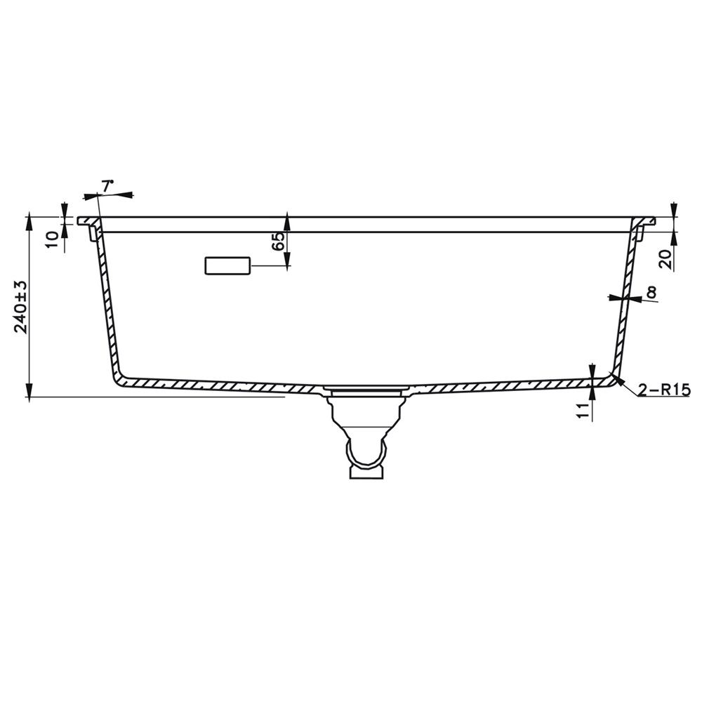 Chậu Rửa Hafele HS22-GEN1S90M - màu Kem 577.25.4301