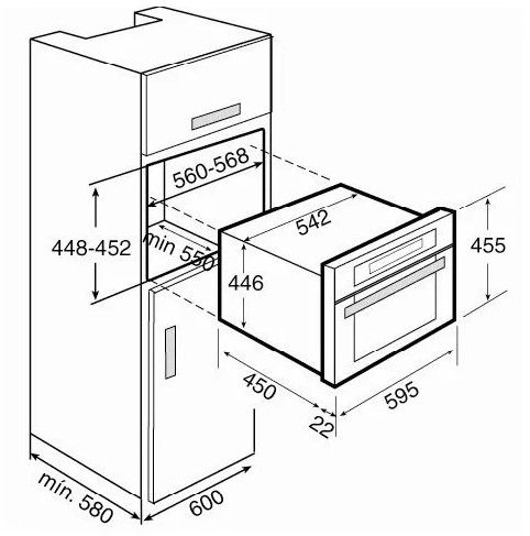 Thông số chi tiết của lò nướng điện TEKA 960.1 S