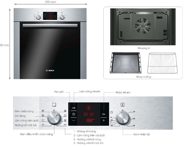 Lò nướng Bosch HBA22B250E