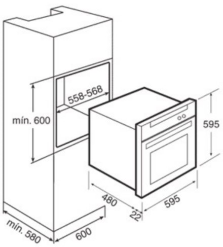 Thông số chi tiết về lò nướng Teka He 545