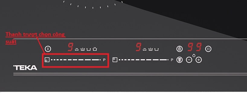 Ảnh bảng điều khiển công suất bếp từ Teka IZ 8320 HS