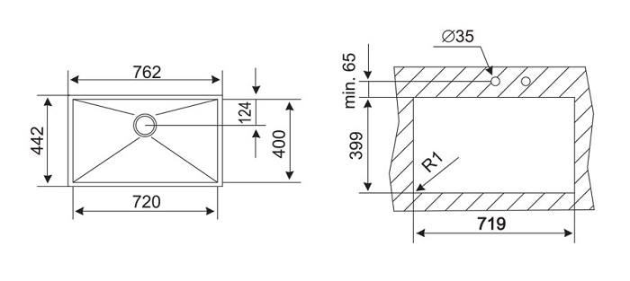 Chậu rửa bát Teka BE LINEA R0 72.400