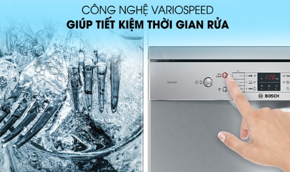 Tính năng Vario Speed của máy rửa bát