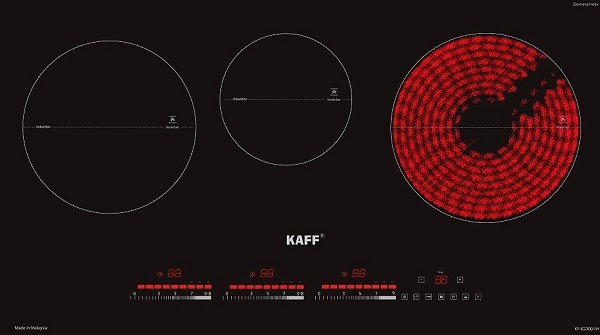 Bếp 2 từ, 1 hồng ngoại KAFF KF-IG3001IH