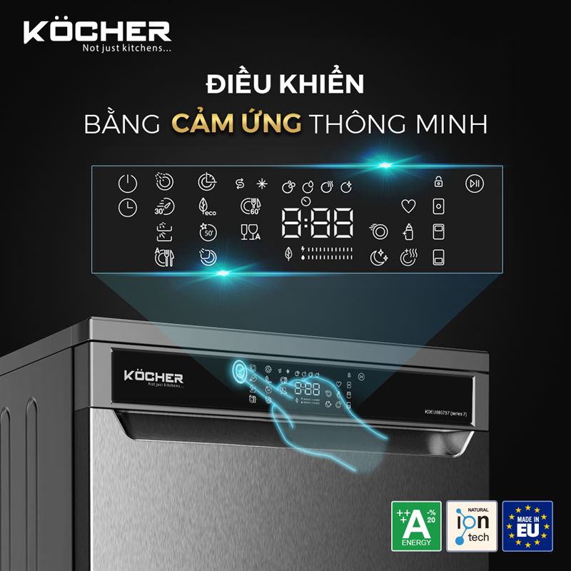 Máy rửa bát Kocher KDEU-8855S71