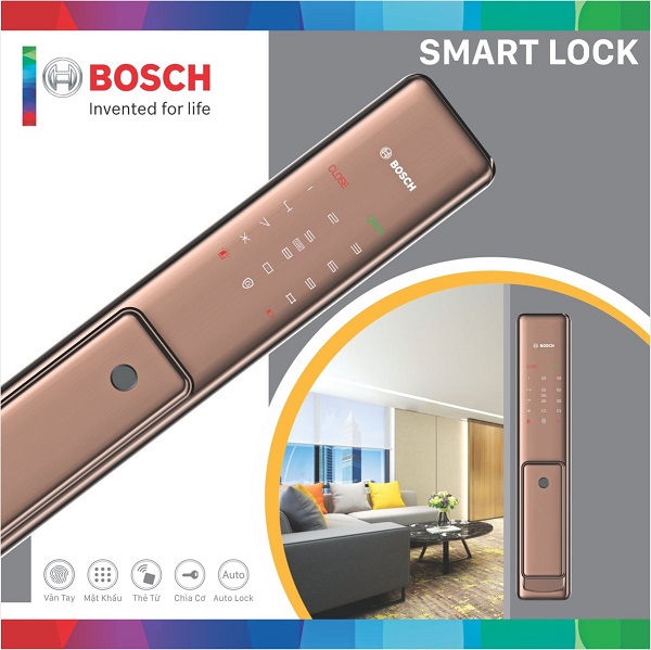 Khóa cửa điện tử Bosch FU750 / Khóa vân tay