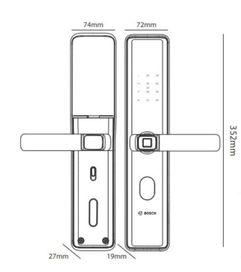 Khóa điện tử Bosch ID30B EU / Khóa vân tay1