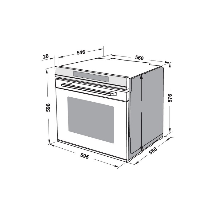 Lò nướng âm tủ 72L Hafele HO-8T72A 538.01.4210