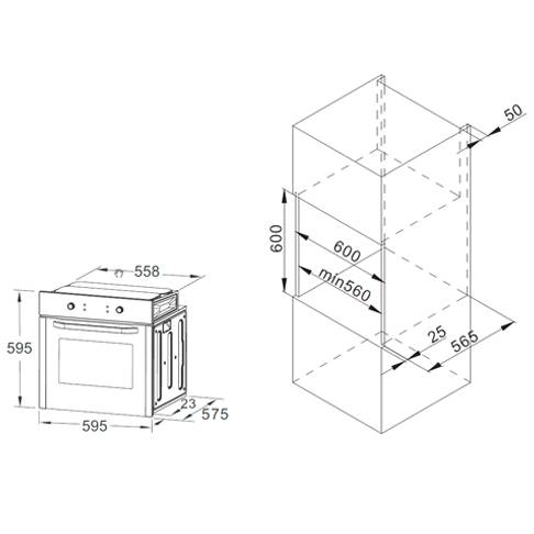 Lò nướng âm tủ Franke FO40012 96 M XS (116.0287.917)0