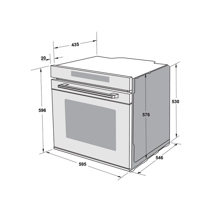 Lò nướng kết hợp hấp âm tủ Hafele HSO-8T72A 538.61.4610