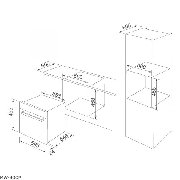 Lò vi sóng Malloca MW-40CP1