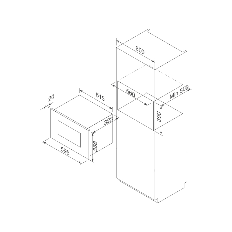 Lò vi sóng Malloca MW-820B0