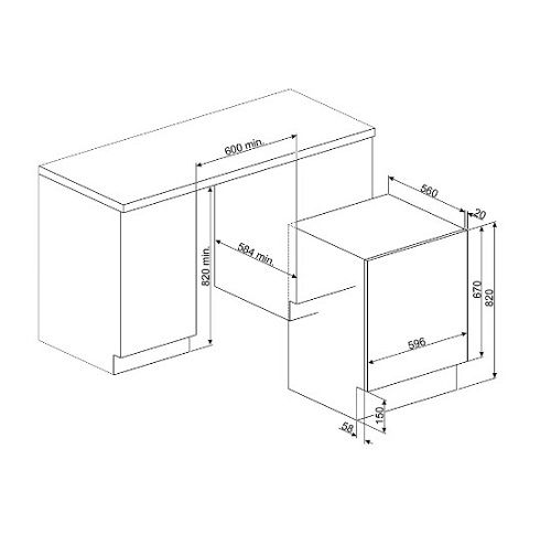 Mát giặt kết hợp sấy cửa trước Hafele WDI14C7-2 536.94.1600