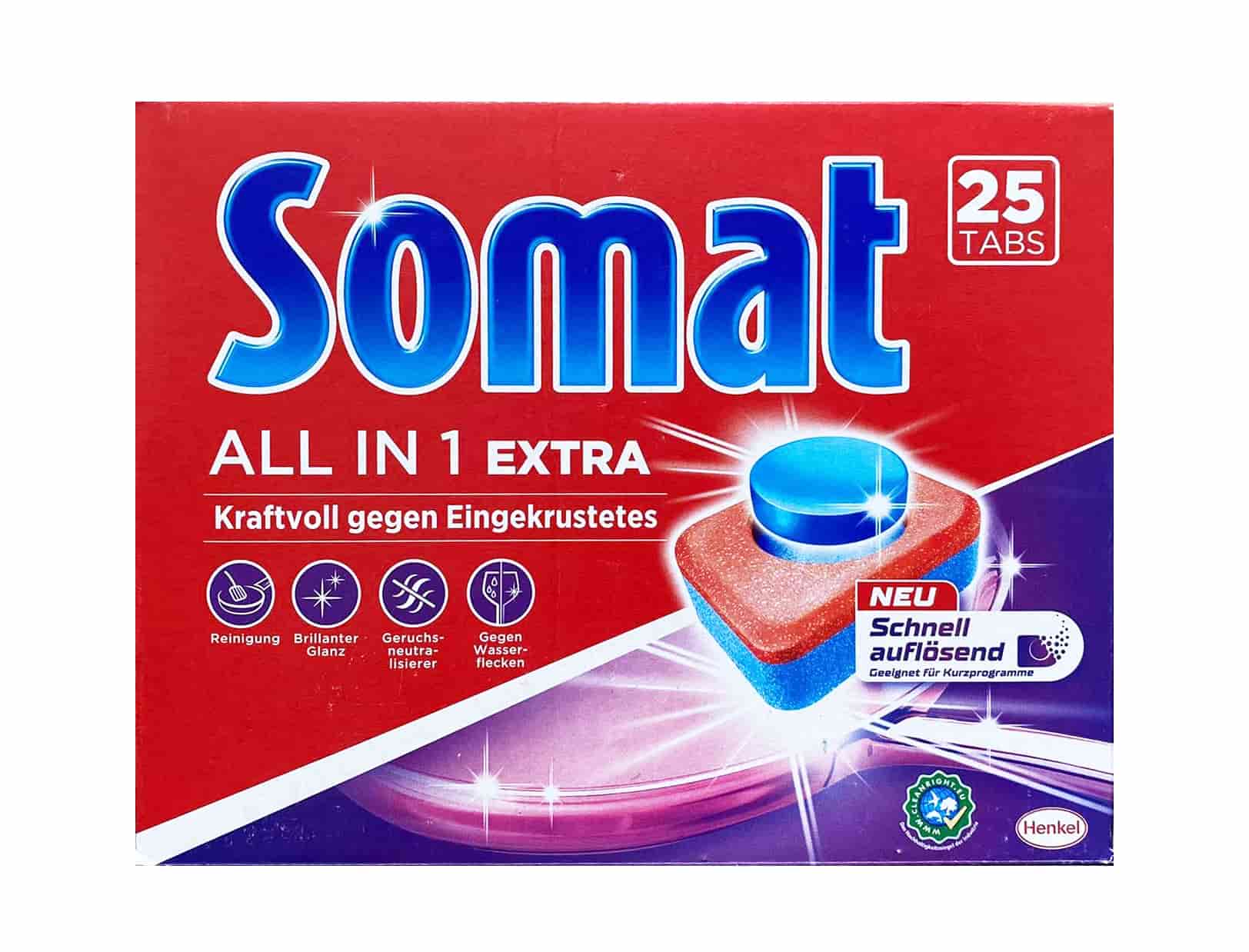 Viên rửa bát Somat All in 1 Extra 25 viên