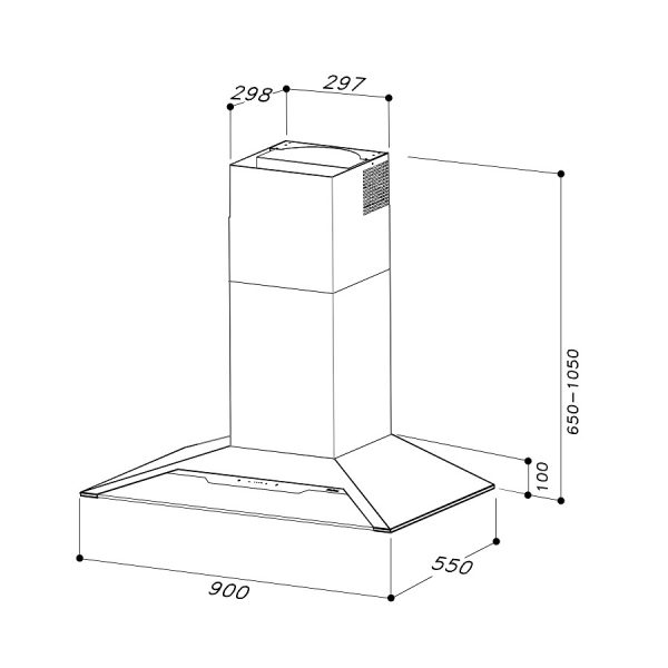 Máy hút áp tường Dudoff- Jupiter W (HW-S01W)0