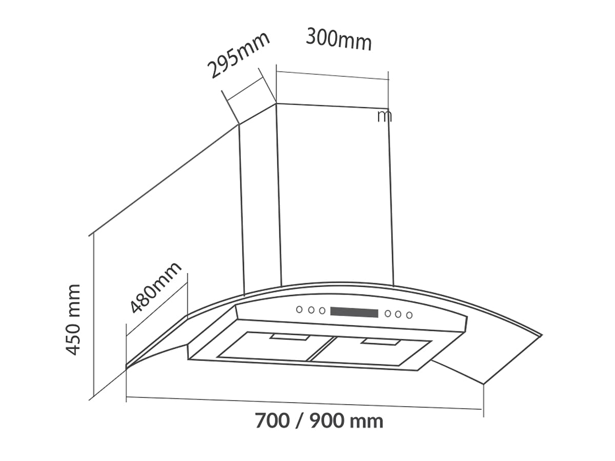 Máy hút mùi gắn tường EUROSUN EH-70K11E0