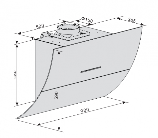 Máy hút mùi Lorca TA-6008E-900