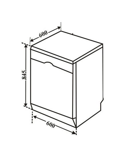 Máy rửa bát 14 bộ Chefs EH-DW401E0