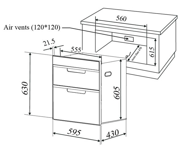 Máy sấy bát Malloca MDC-21C0