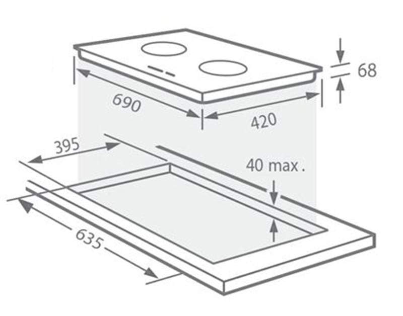 Bếp từ đôi Giovani G-232T0