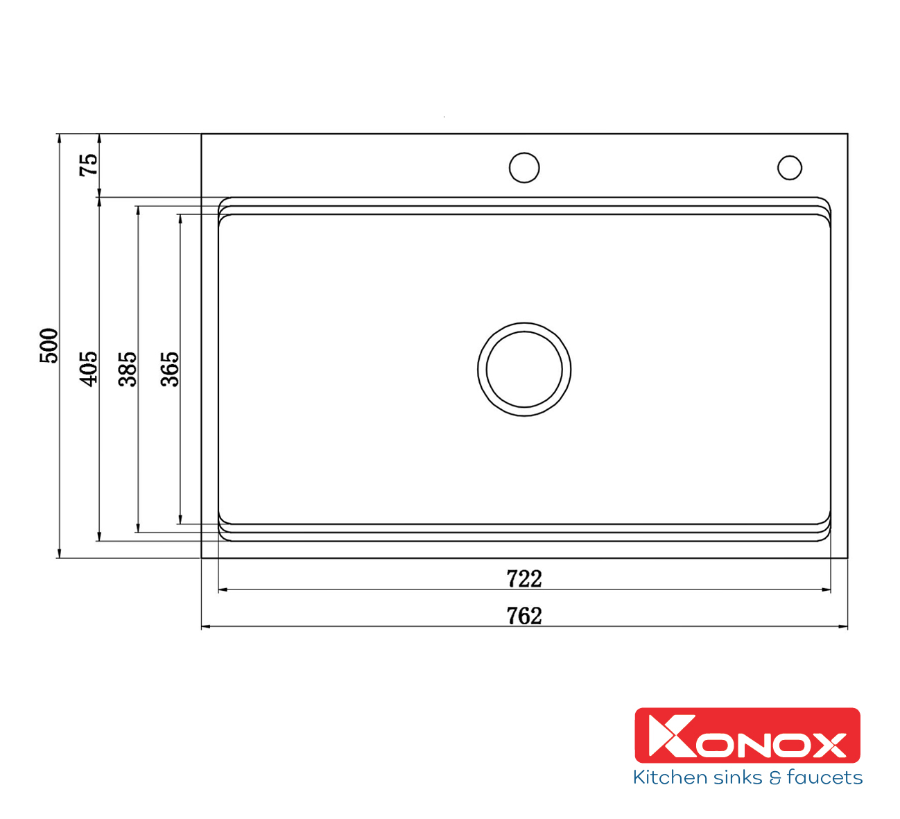 Chậu rửa bát KONOX Workstation KN7650TS0