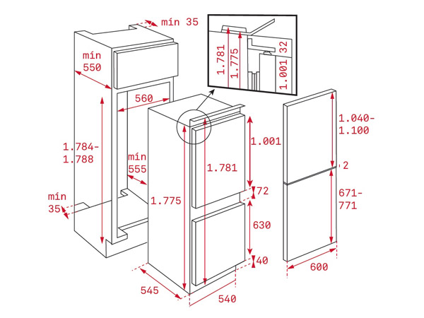 Tủ lạnh TEKA CI3 350 NF GMARK0