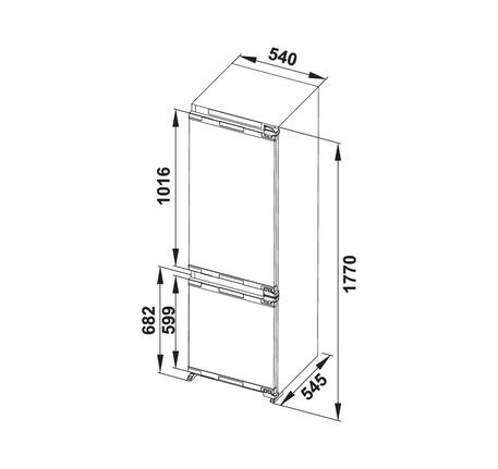 Tủ lạnh âm HF-BI60X Hafele 534.14.0801