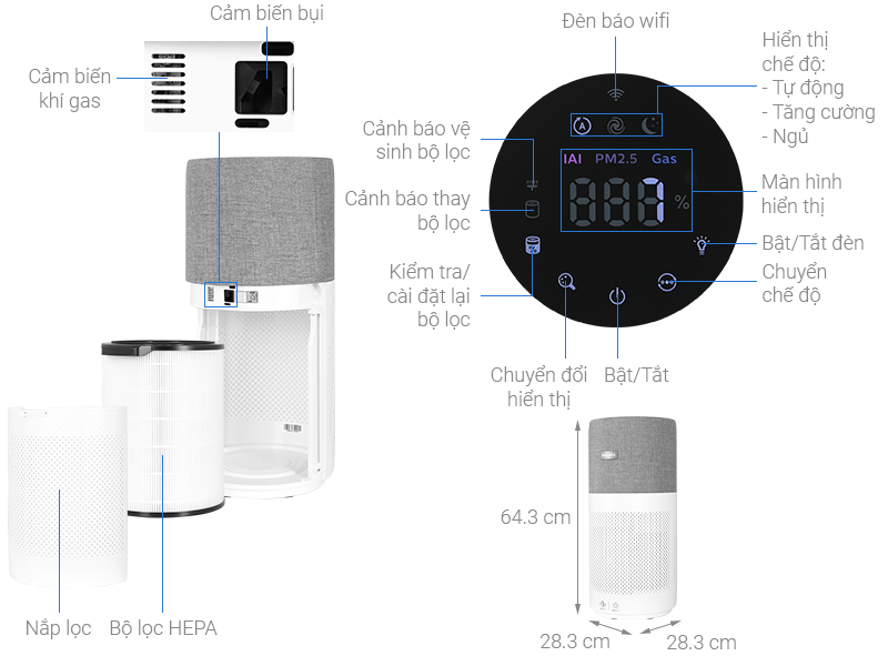 Máy lọc không khí Philips AC3033/100