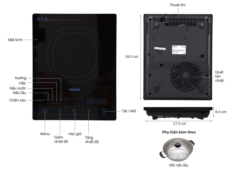 Bếp điện từ Philips HD4911/000