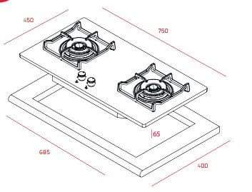 Bếp ga TEKA GVI 75 2G AI AL 2TR0