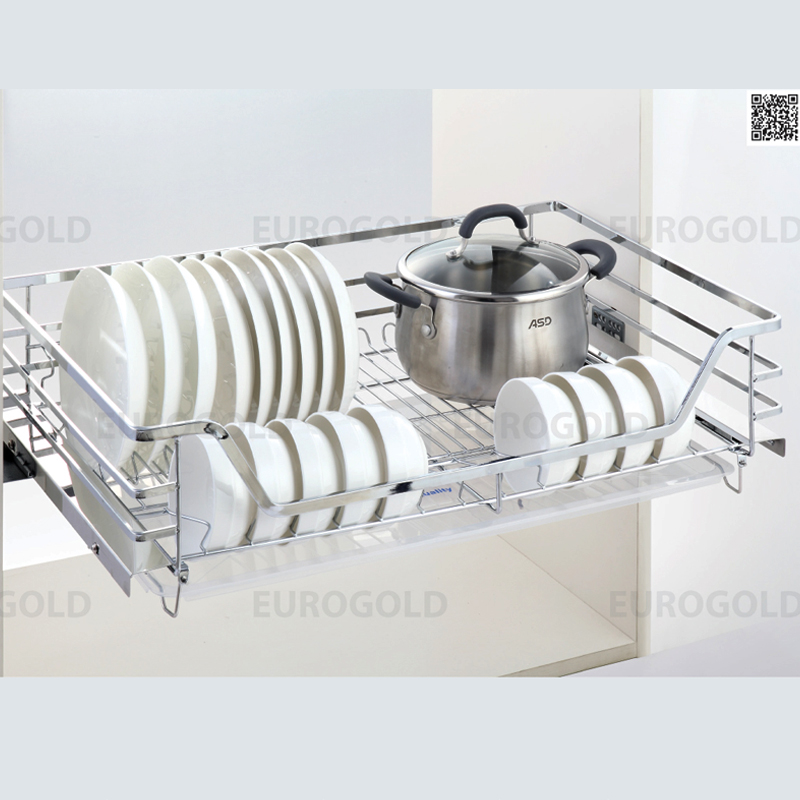 Giá xoong nồi, bát đĩa inox 304 nan dẹt Eurogold EP75